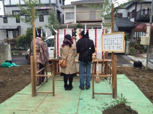 三郷市H様邸地鎮祭 (1)