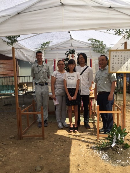 三郷市I様邸地鎮祭 (2)