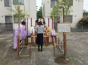 足立区H様地鎮祭2