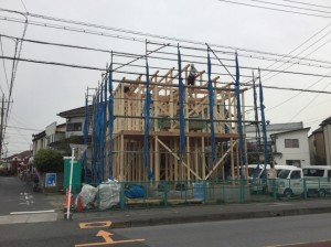 八潮市O様邸建て方2