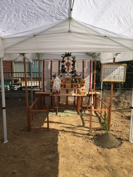 三郷市I様邸地鎮祭 (1)