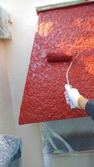 【埼玉県吉川市】K様邸外壁塗装工事壁塗装応じ (1)