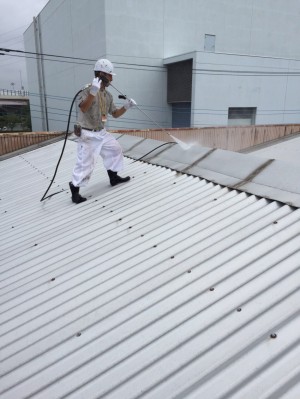【埼玉県八潮市】A様工場屋根ガイナ塗装 (11)
