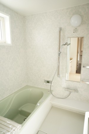 八潮市S様邸には自動洗浄機能のあるお風呂がついています。