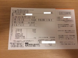 【埼玉県三郷市】T様邸売電伝票2月