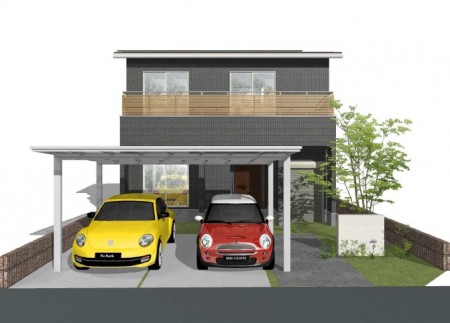 三郷市N様邸注文住宅「バイクガレージのある家」新築工事ご契約です。