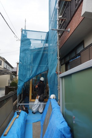 【埼玉県吉川市】K様増築部分建て方工事 (2)