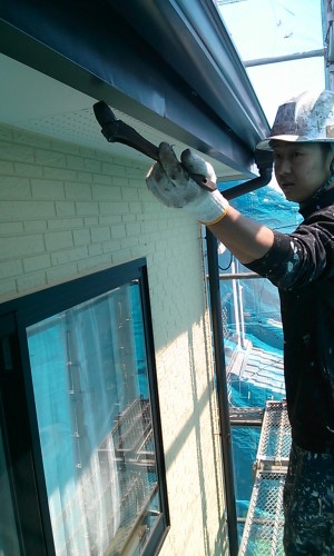 草加市K様邸外壁塗装工事 (1)