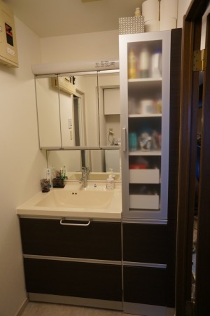 【三郷市】I様マンション洗面台交換