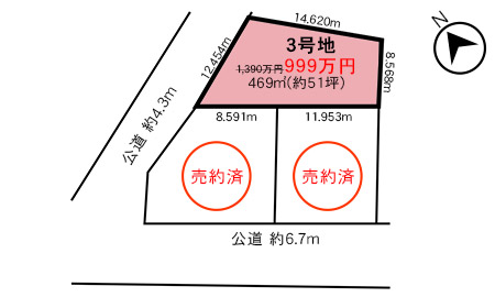 埼玉県三郷市高州の売土地999万円