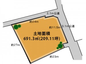埼玉県吉川市川藤の売土地2,880万円