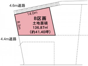 埼玉県三郷市彦倉の売土地イシンタウン三郷B区画1280万円41.40坪
